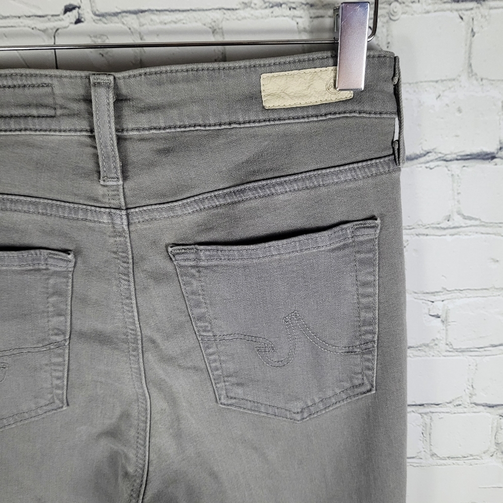 AG ADRIANO GOLDSCHMIED | The Farrah skinny ankle high rise raw frayed hem jeans